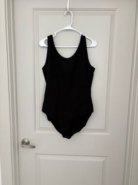 Pact Organic Cotton Bodysuit NWOT Black Sleeveless